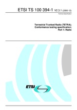 UNGÜLTIG ETSI TS 100394-1-V2.2.1 20.9.2000 Ansicht