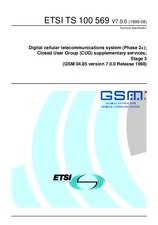 Die Norm ETSI TS 100569-V7.0.0 13.8.1999 Ansicht
