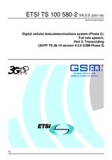 Die Norm ETSI TS 100580-2-V4.3.0 4.9.2001 Ansicht