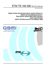 Die Norm ETSI TS 100590-V8.15.0 19.9.2003 Ansicht