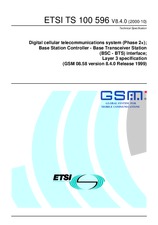 Die Norm ETSI TS 100596-V8.4.0 31.10.2000 Ansicht