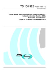 Die Norm ETSI TS 100922-V6.0.0 29.11.1998 Ansicht