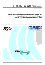 Die Norm ETSI TS 100926-V8.1.0 30.11.2000 Ansicht