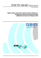 Die Norm ETSI TS 100927-V6.3.0 30.7.1999 Ansicht
