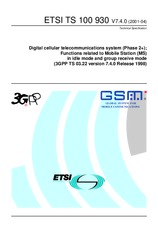 Die Norm ETSI TS 100930-V7.4.0 25.4.2001 Ansicht
