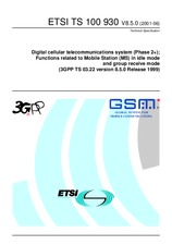 Die Norm ETSI TS 100930-V8.5.0 13.7.2001 Ansicht