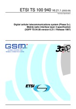 UNGÜLTIG ETSI TS 100940-V6.21.0 18.7.2003 Ansicht