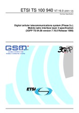 Die Norm ETSI TS 100940-V7.16.0 31.12.2001 Ansicht