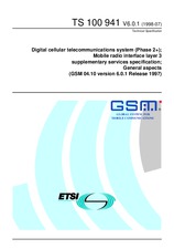 Die Norm ETSI TS 100941-V6.0.1 31.7.1998 Ansicht