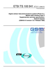 Die Norm ETSI TS 100941-V7.0.1 30.7.1999 Ansicht
