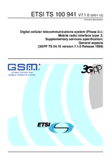 Die Norm ETSI TS 100941-V7.1.0 31.12.2001 Ansicht