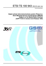 Die Norm ETSI TS 100943-V8.0.0 3.8.2001 Ansicht