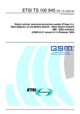 Die Norm ETSI TS 100945-V8.1.0 21.8.2000 Ansicht