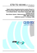 Die Norm ETSI TS 100946-V7.1.0 24.1.2000 Ansicht