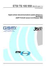 Die Norm ETSI TS 100959-V8.4.0 30.11.2001 Ansicht