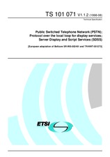 UNGÜLTIG ETSI TS 101071-V1.1.2 31.7.1998 Ansicht