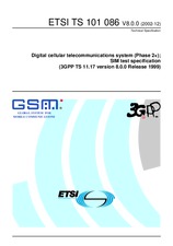 Die Norm ETSI TS 101086-V8.0.0 31.12.2002 Ansicht