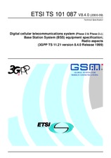 Die Norm ETSI TS 101087-V8.4.0 30.9.2000 Ansicht