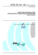 Die Norm ETSI TS 101191-V1.3.1 16.1.2001 Ansicht