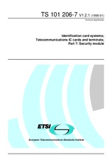 Die Norm ETSI TS 101206-7-V1.2.1 30.1.1998 Ansicht