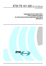 UNGÜLTIG ETSI TS 101220-V4.0.0 26.10.2001 Ansicht