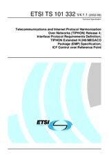 Die Norm ETSI TS 101332-V4.1.1 14.6.2002 Ansicht