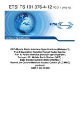 Die Norm ETSI TS 101376-4-12-V3.3.1 21.12.2012 Ansicht