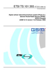 Die Norm ETSI TS 101393-V7.3.0 31.12.1999 Ansicht