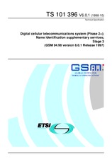 Die Norm ETSI TS 101396-V6.0.1 30.10.1998 Ansicht