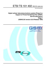 Die Norm ETSI TS 101402-V8.0.0 31.5.2000 Ansicht