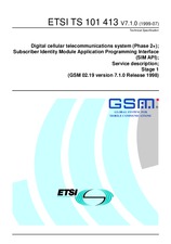 Die Norm ETSI TS 101413-V7.1.0 30.7.1999 Ansicht