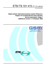 Die Norm ETSI TS 101415-V7.1.0 30.8.1999 Ansicht