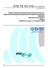 Die Norm ETSI TS 101476-V7.1.0 26.5.2000 Ansicht