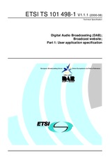 Die Norm ETSI TS 101498-1-V1.1.1 29.8.2000 Ansicht