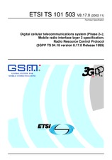 Die Norm ETSI TS 101503-V8.17.0 30.11.2002 Ansicht