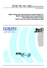 Die Norm ETSI TS 101503-V8.18.0 28.2.2003 Ansicht