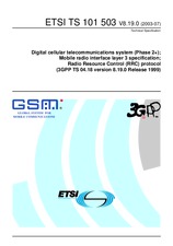 Die Norm ETSI TS 101503-V8.19.0 18.7.2003 Ansicht
