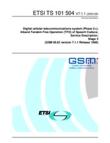 Die Norm ETSI TS 101504-V7.1.1 8.8.2000 Ansicht