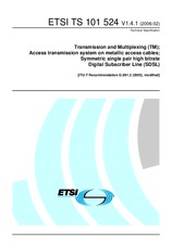 Die Norm ETSI TS 101524-V1.4.1 3.2.2006 Ansicht