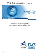 Die Norm ETSI TS 101600-V1.1.1 3.5.2012 Ansicht