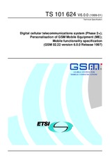 Die Norm ETSI TS 101624-V6.0.0 11.1.1999 Ansicht