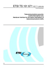Die Norm ETSI TS 101671-V2.7.1 10.9.2003 Ansicht