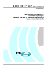 Die Norm ETSI TS 101671-V2.8.1 25.11.2003 Ansicht