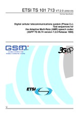 Die Norm ETSI TS 101713-V7.2.0 31.3.2002 Ansicht