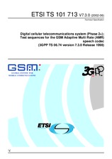 Die Norm ETSI TS 101713-V7.3.0 30.6.2002 Ansicht