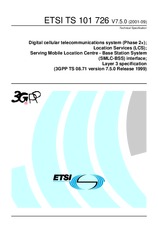 Die Norm ETSI TS 101726-V7.5.0 30.9.2001 Ansicht