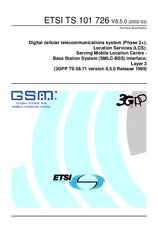Die Norm ETSI TS 101726-V8.5.0 31.3.2002 Ansicht
