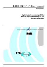 Die Norm ETSI TS 101736-V1.1.1 18.7.2000 Ansicht