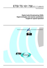 UNGÜLTIG ETSI TS 101758-V1.1.1 18.7.2000 Ansicht