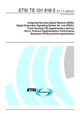 Die Norm ETSI TS 101818-2-V1.1.1 18.7.2000 Ansicht
